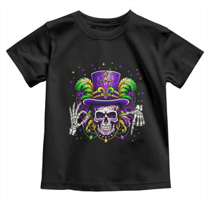 Mardi Gras Skull 67 Six Seven Meme New Orleans Witch Doctor Voodoo Toddler T Shirt TS11 Black Print Your Wear