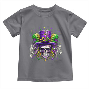 Mardi Gras Skull 67 Six Seven Meme New Orleans Witch Doctor Voodoo Toddler T Shirt TS11 Charcoal Print Your Wear