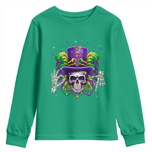 Mardi Gras Skull 67 Six Seven Meme New Orleans Witch Doctor Voodoo Youth Sweatshirt TS11 Irish Green Print Your Wear