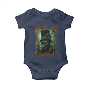 New Orleans Voodoo Baby Onesie Bourbon Street French Quarter Creepy Occult Lover TS11 Navy Print Your Wear