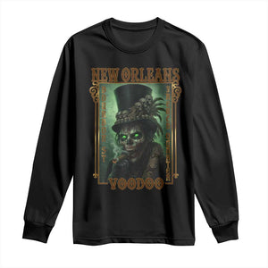 New Orleans Voodoo Long Sleeve Shirt Bourbon Street French Quarter Creepy Occult Lover TS11 Black Print Your Wear