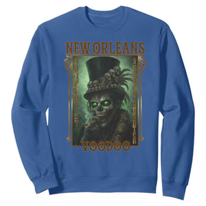 New Orleans Voodoo Sweatshirt Bourbon Street French Quarter Creepy Occult Lover TS11 Royal Blue Print Your Wear
