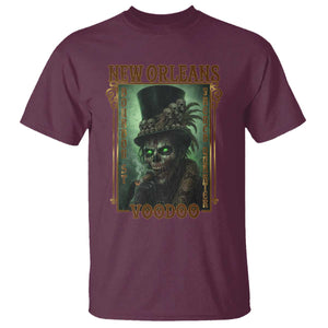 New Orleans Voodoo T Shirt Bourbon Street French Quarter Creepy Occult Lover TS11 Maroon Print Your Wear