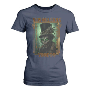 New Orleans Voodoo T Shirt For Women Bourbon Street French Quarter Creepy Occult Lover TS11 Navy Print Your Wear