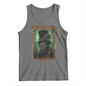 New Orleans Voodoo Tank Top Bourbon Street French Quarter Creepy Occult Lover TS11 Black Heather Print Your Wear
