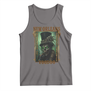 New Orleans Voodoo Tank Top Bourbon Street French Quarter Creepy Occult Lover TS11 Deep Heather Print Your Wear