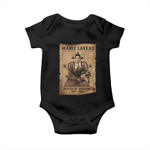 Marie Laveau Baby Onesie Queen Of Voodoo New Orleans Hoodoo Rootwork TS11 Black Print Your Wear