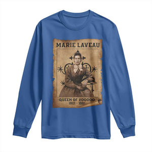 Marie Laveau Long Sleeve Shirt Queen Of Voodoo New Orleans Hoodoo Rootwork TS11 Royal Blue Print Your Wear