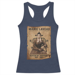 Marie Laveau Racerback Tank Top Queen Of Voodoo New Orleans Hoodoo Rootwork TS11 Navy Print Your Wear
