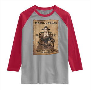 Marie Laveau Raglan Shirt Queen Of Voodoo New Orleans Hoodoo Rootwork TS11 Sport Gray Red Print Your Wear