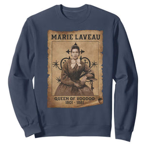 Marie Laveau Sweatshirt Queen Of Voodoo New Orleans Hoodoo Rootwork TS11 Navy Print Your Wear