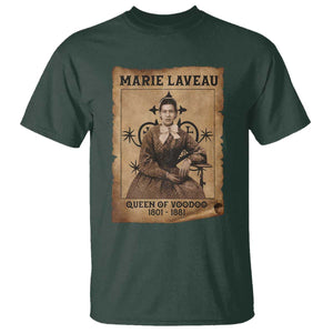 Marie Laveau T Shirt Queen Of Voodoo New Orleans Hoodoo Rootwork TS11 Dark Forest Green Print Your Wear