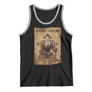 Marie Laveau Tank Top Queen Of Voodoo New Orleans Hoodoo Rootwork TS11 Black Athletic Heather Print Your Wear