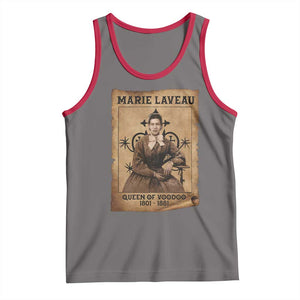 Marie Laveau Tank Top Queen Of Voodoo New Orleans Hoodoo Rootwork TS11 Deep Heather Red Print Your Wear