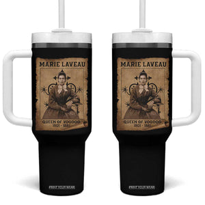 Marie Laveau Tumbler With Handle Queen Of Voodoo New Orleans Hoodoo Rootwork TS11 One Size: 40 oz Black Print Your Wear