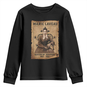 Marie Laveau Youth Sweatshirt Queen Of Voodoo New Orleans Hoodoo Rootwork TS11 Black Print Your Wear