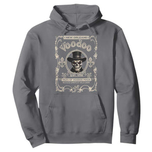 New Orleans Voodoo Hoodie Tales Of Voodoo Magic Skull Spooky Hoodoo Rootworker TS11 Charcoal Print Your Wear