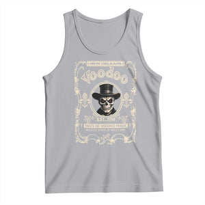 New Orleans Voodoo Tank Top Tales Of Voodoo Magic Skull Spooky Hoodoo Rootworker TS11 Athletic Heather Print Your Wear