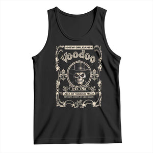 New Orleans Voodoo Tank Top Tales Of Voodoo Magic Skull Spooky Hoodoo Rootworker TS11 Black Print Your Wear