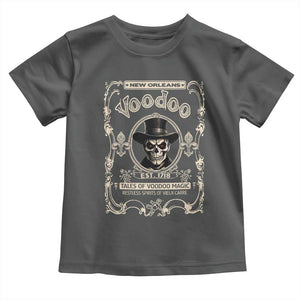 New Orleans Voodoo Toddler T Shirt Tales Of Voodoo Magic Skull Spooky Hoodoo Rootworker TS11 Dark Heather Print Your Wear