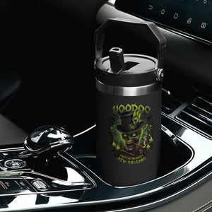 Louisiana Voodoo Skull Flip Straw Tumbler Party In The Spirit New Orleans Creepy Occult Lover TS11 Print Your Wear