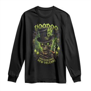 Louisiana Voodoo Skull Long Sleeve Shirt Party In The Spirit New Orleans Creepy Occult Lover TS11 Black Print Your Wear