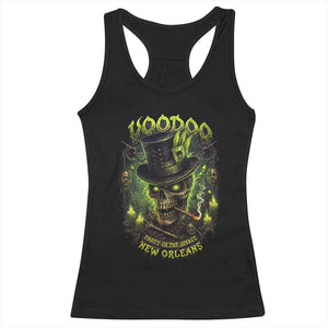 Louisiana Voodoo Skull Racerback Tank Top Party In The Spirit New Orleans Creepy Occult Lover TS11 Black Print Your Wear