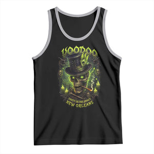 Louisiana Voodoo Skull Tank Top Party In The Spirit New Orleans Creepy Occult Lover TS11 Black Athletic Heather Print Your Wear