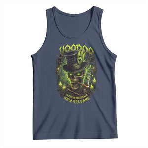 Louisiana Voodoo Skull Tank Top Party In The Spirit New Orleans Creepy Occult Lover TS11 Navy Print Your Wear