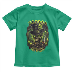Louisiana Voodoo Skull Toddler T Shirt Party In The Spirit New Orleans Creepy Occult Lover TS11 Irish Green Print Your Wear