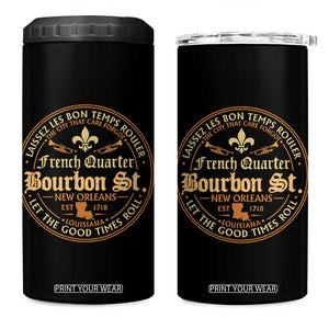 Bourbon Street French Quarter New Orleans Vintage 4 in 1 Can Cooler Tumbler TS11 One Size: 16 oz Black Print Your Wear