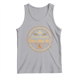 Bourbon Street French Quarter New Orleans Vintage Tank Top TS11 Athletic Heather Print Your Wear