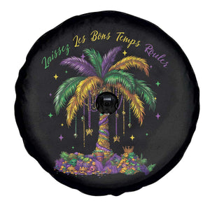 Funny Mardi Gras Coconut Palm Tree Spare Tire Cover Laissez Les Bons Temps Rouler Beads Masks TS11 Print Your Wear