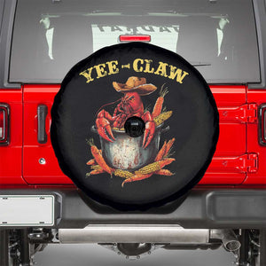 Funny Louisiana Crawfish Cowboy Spare Tire Cover Yee Claw Cajun Seafood TS11 Black Print Your Wear