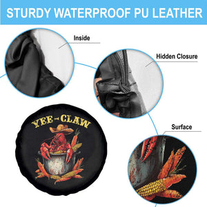 Funny Louisiana Crawfish Cowboy Spare Tire Cover Yee Claw Cajun Seafood TS11 Print Your Wear