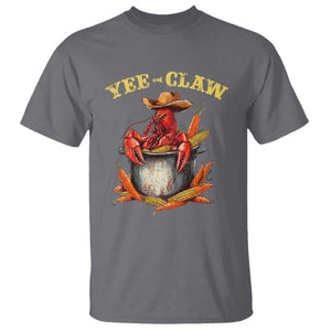 Funny Louisiana Crawfish Cowboy T Shirt Yee Claw Cajun Seafood TS11 Charcoal Print Your Wear