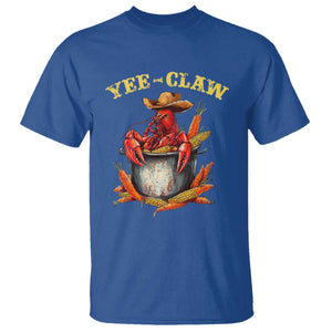 Funny Louisiana Crawfish Cowboy T Shirt Yee Claw Cajun Seafood TS11 Royal Blue Print Your Wear