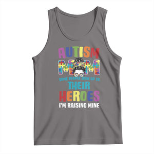Autism Mom Some People Look Up Their Heroes I'm Raising Mine Tank Top Autism Awareness TS11 Deep Heather Print Your Wear