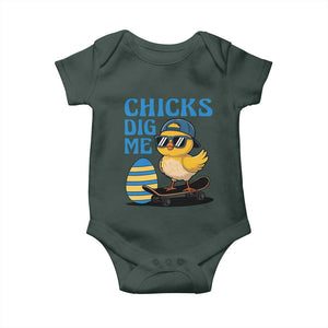 Funny Easter Day Chicks Dig Me Baby Onesie Cool Chicken TS11 Print Your Wear