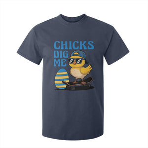 Funny Easter Day Chicks Dig Me T Shirt For Kid Cool Chicken TS11 Navy Print Your Wear