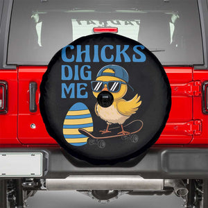 Funny Easter Day Chicks Dig Me Spare Tire Cover Cool Chicken TS11 Black Print Your Wear