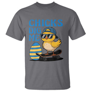 Funny Easter Day Chicks Dig Me T Shirt Cool Chicken TS11 Charcoal Print Your Wear