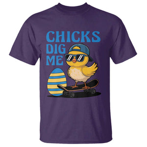 Funny Easter Day Chicks Dig Me T Shirt Cool Chicken TS11 Purple Print Your Wear
