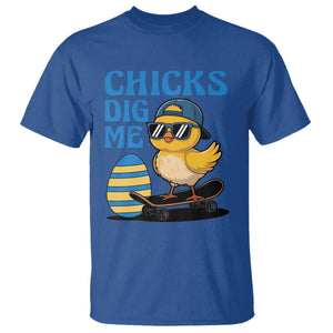 Funny Easter Day Chicks Dig Me T Shirt Cool Chicken TS11 Royal Blue Print Your Wear