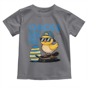Funny Easter Day Chicks Dig Me Toddler T Shirt Cool Chicken TS11 Charcoal Print Your Wear