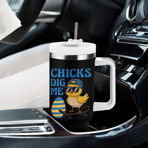 Funny Easter Day Chicks Dig Me Tumbler With Handle Cool Chicken TS11 Print Your Wear
