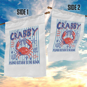 If Crabby Please Return To The Beach Garden Flag Funny Summer Girl TS11 Print Your Wear