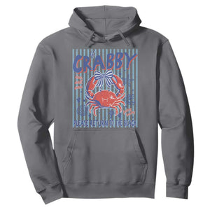 If Crabby Please Return To The Beach Hoodie Funny Summer Girl TS11 Charcoal Print Your Wear