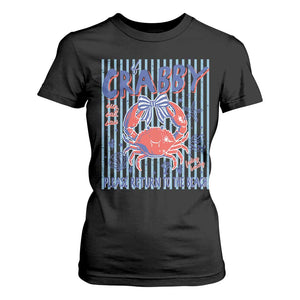 If Crabby Please Return To The Beach T Shirt For Women Funny Summer Girl TS11 Black Print Your Wear