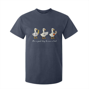 Silly Goose Test Day T Shirt For Kid It's A Good Day To Ace A Test Teacher Students TS11 Navy Print Your Wear